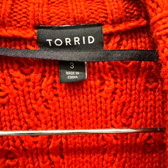 Torrid boyfriend red cardigan size 3 - Picture 5 of 5